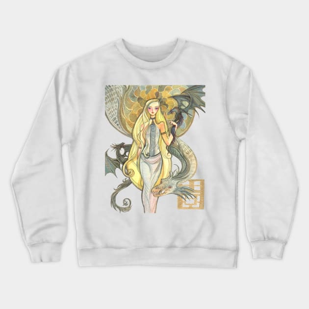 Dragons Crewneck Sweatshirt by Alina Chau